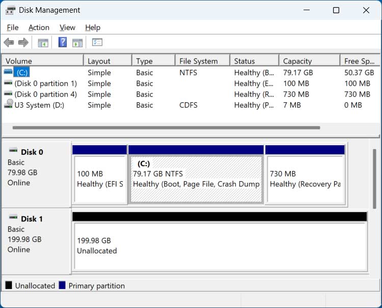 Windows Disk Management