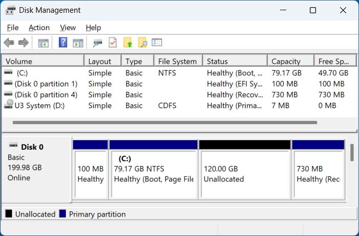 Windows Disk Management