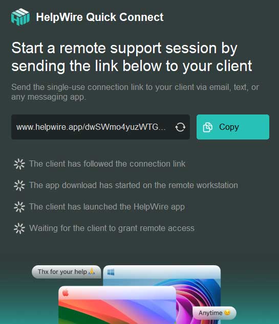 Remotely Control Computers Over the Internet to Provide Support for Free with HelpWire