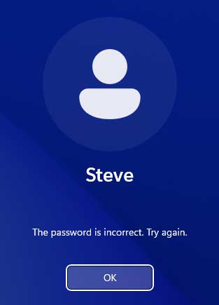 Locked out Windows user account
