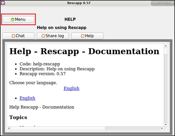 Rescapp documentation