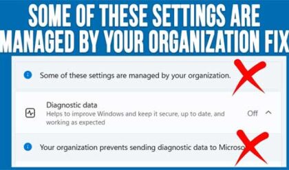 Fix the Windows Security Settings Some of These Settings Are Managed by Your Organization Message