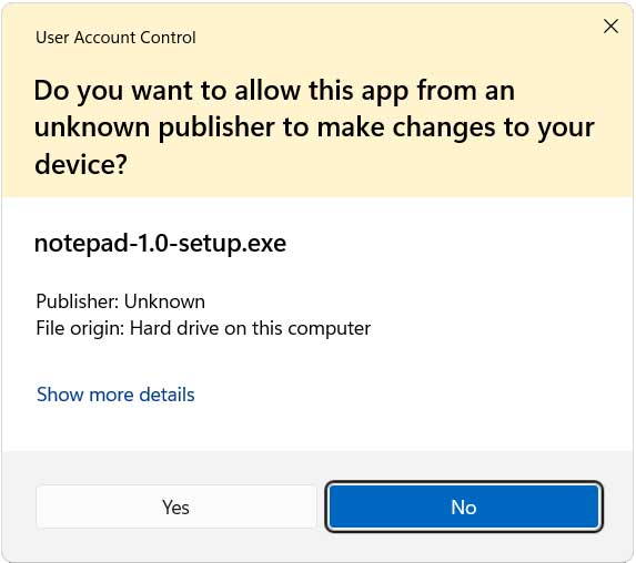 UAC Prompt
