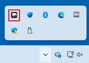 Windhawk app running in the system tray