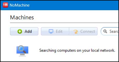 NoMachine add computer