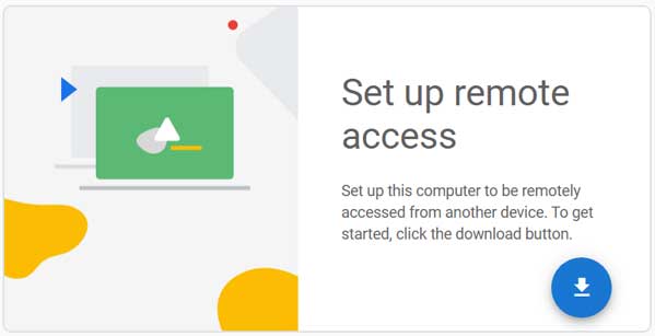 Install the Chrome Remote Desktop app