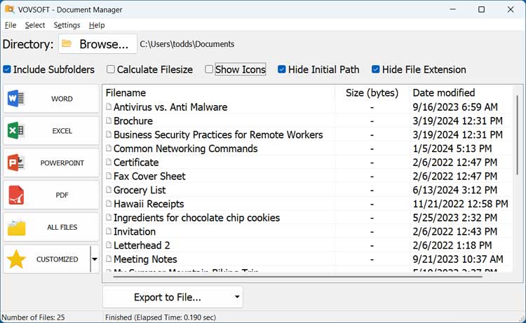 View, Open & Manage All Your Microsoft Office and PDF Files from One Location