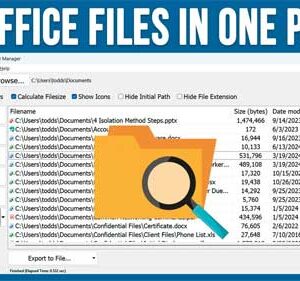 View, Open & Manage All Your Microsoft Office and PDF Files from One Location