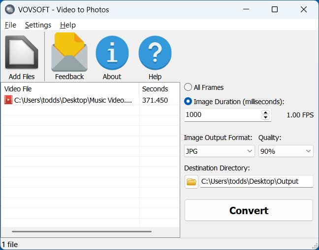Instantly Convert Video to Image Files