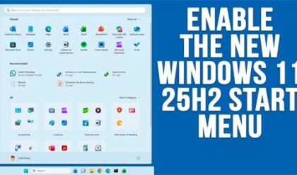 Enable the New Updated Start Menu in Windows 11 25H2