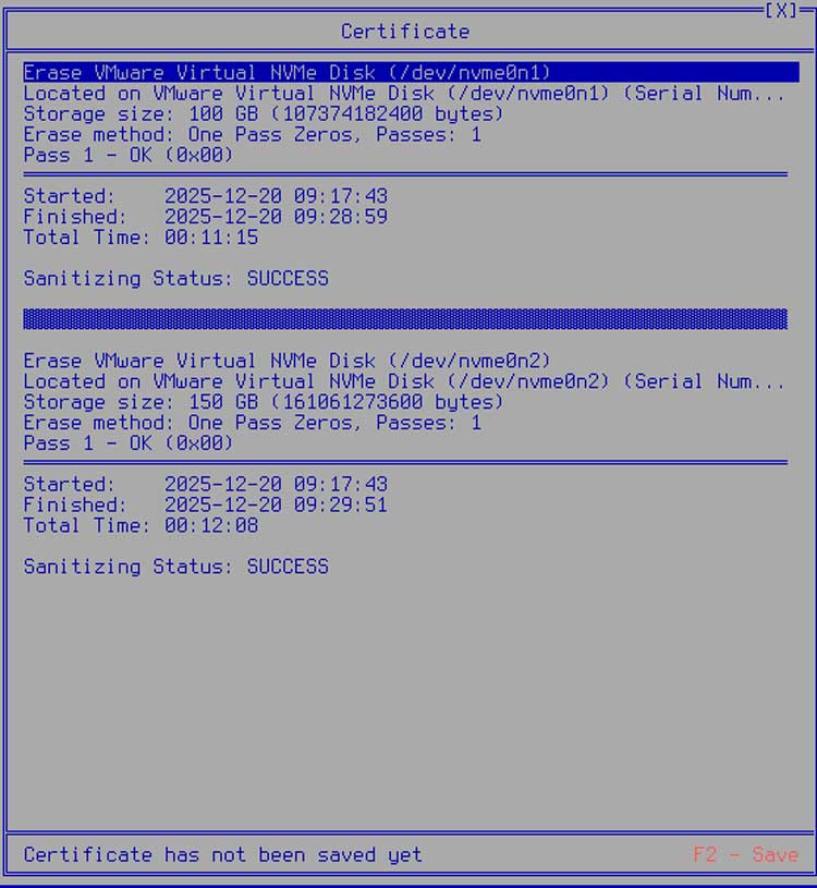 Wipe Free Space, Entire Drives & Operating System Drives