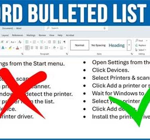 How to Stop Word from Bulleting or Numbering Only the First Line in a List