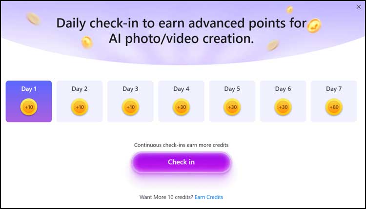 Earn additional AI credits