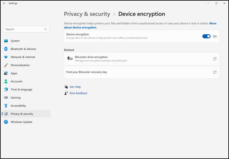 Disable Device Encryption Windows 11 Home
