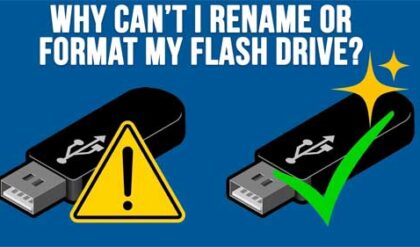 Fixes for Not Being Able to Rename or Format Your USB Flash Drive