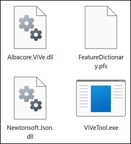 ViVe Tool files