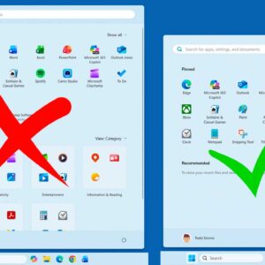 Remove the Windows 11 25H2 Updated Start Menu and Go Back to the 24H2 Classic Start Menu