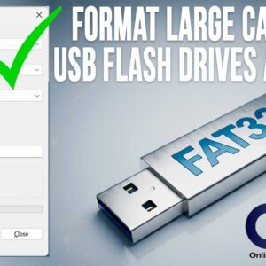 FAT32 formatted USB flash drive
