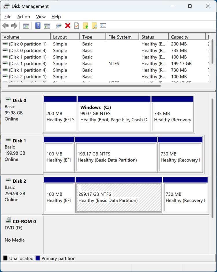 Clone an Attached Secondary Windows Drive from Another PC to a New Hard Drive