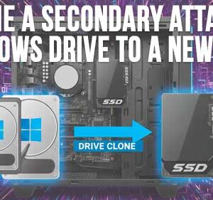 Clone an Attached Secondary Windows Drive from Another PC to a New Hard Drive