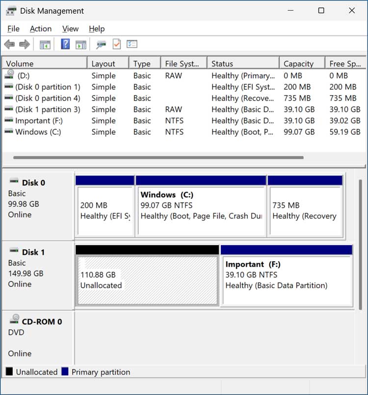 Migrate (Clone) Windows to a Drive with Existing Partitions and Preserve its Data