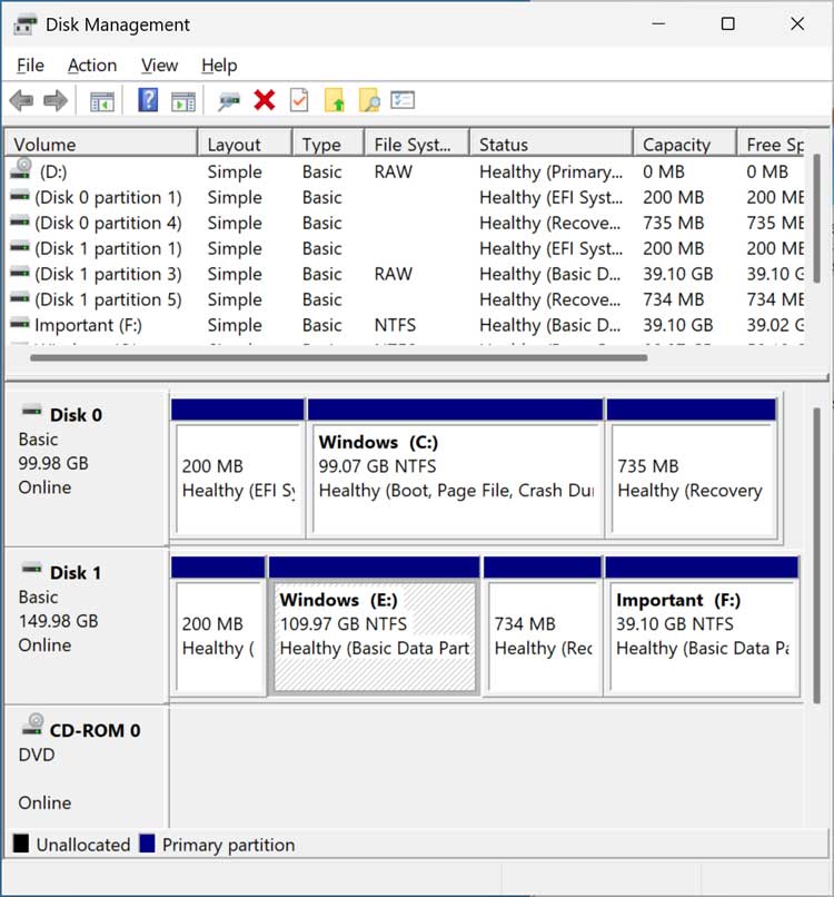 Migrate (Clone) Windows to a Drive with Existing Partitions and Preserve its Data