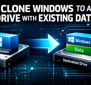 Migrate (Clone) Windows to a Drive with Existing Partitions and Preserve its Data