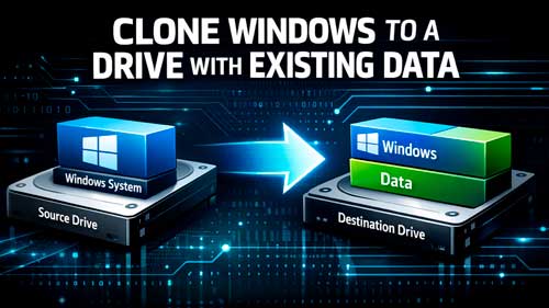 Migrate (Clone) Windows to a Drive with Existing Partitions and Preserve its Data