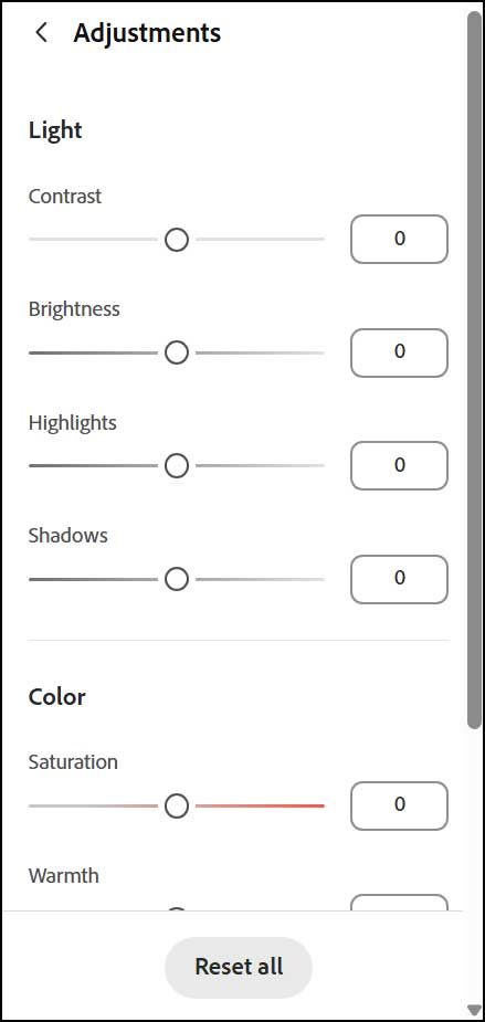 Adobe Acrobat adjust brightness, contrast, colors, sharpness, blur image