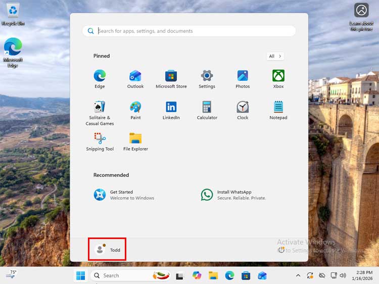 Windows 11 log in with local account