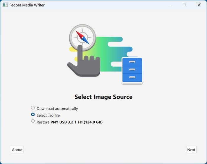 Create Linux Bootable Flash Drives in Windows with Fedora Media Writer
