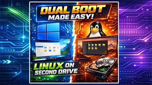 How to Dual Boot Windows and Install Linux on a Secondary Hard Drive