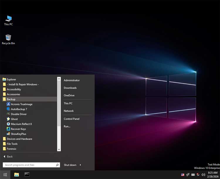 Bob Omb WinPE desktop