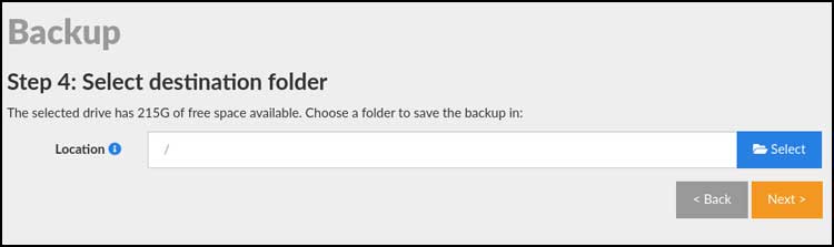 RedoRescue select destination folder