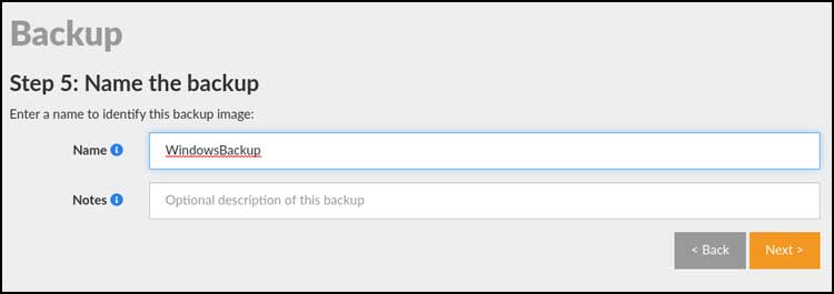 RedoRescue name the backup image file