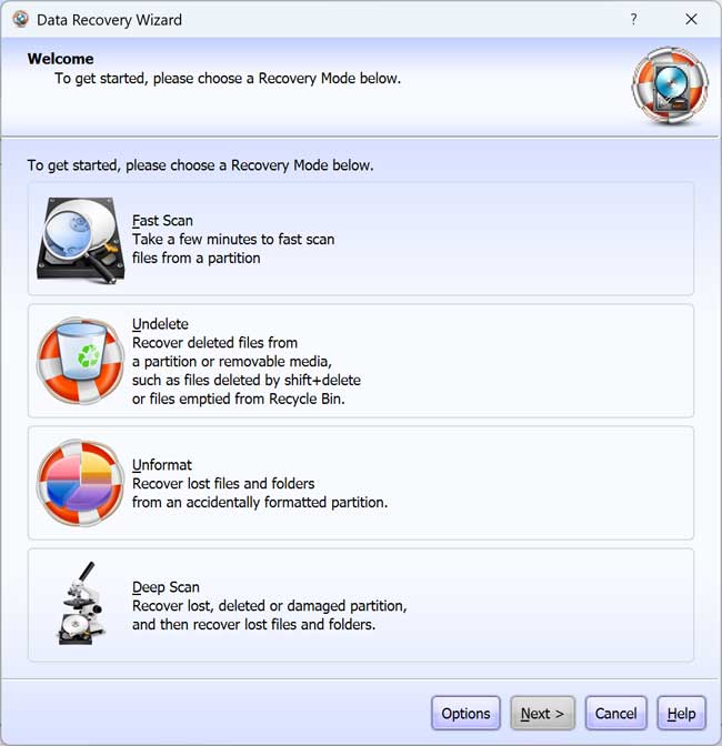 Data Recovery Wizard