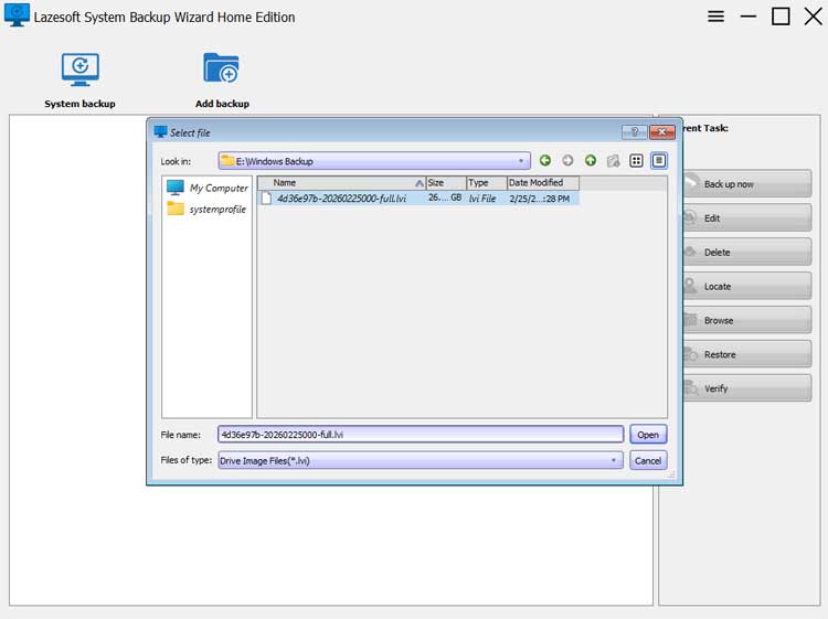 Lazesoft backup wizard