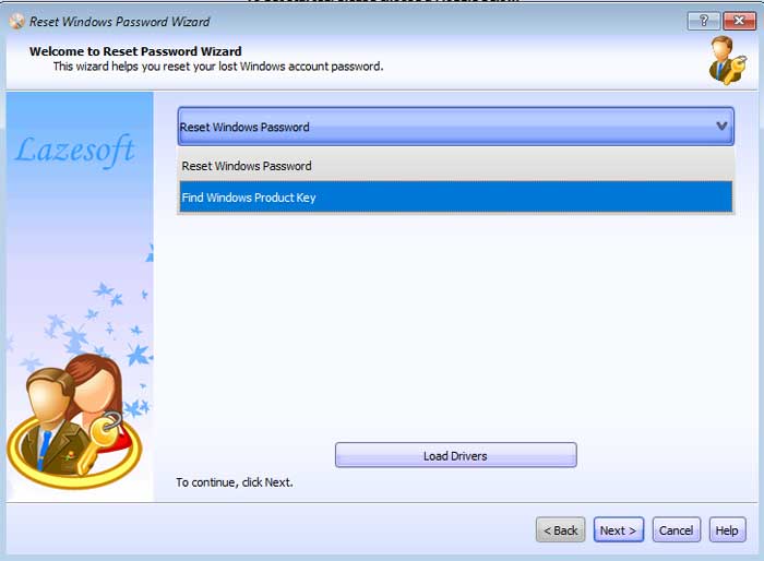 Lazesoft reset Windows password