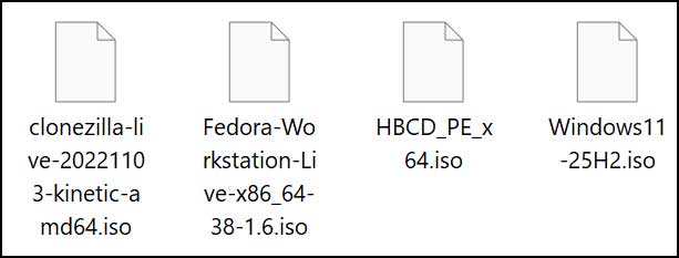 ISO files