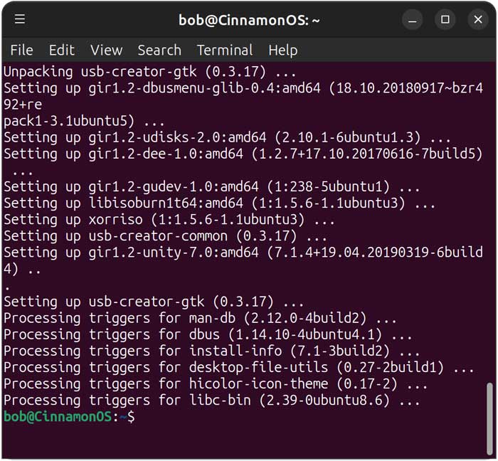 Installing Startup Disk Creator from the terminal