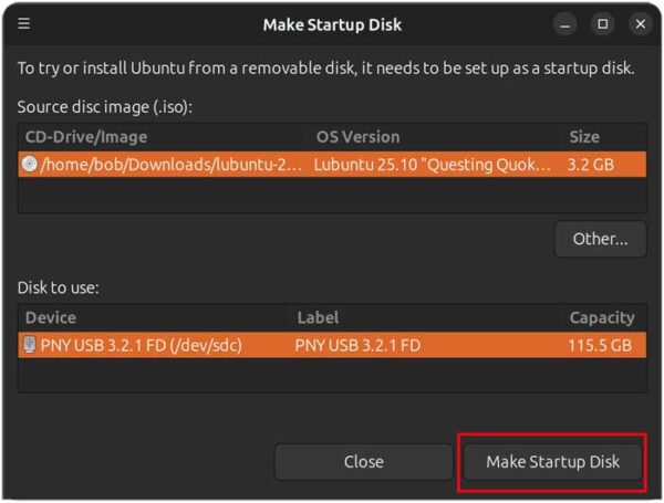 Create a Linux USB Flash Drive Installer with Startup Disk Creator ...