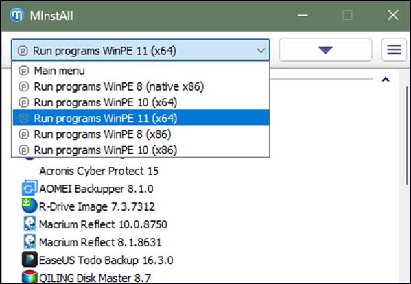 Sergei Strelec’s WinPE MInstallAll