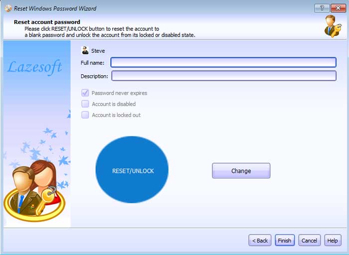 Unlock Windows user accounts
