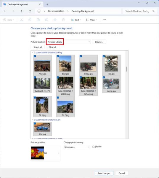 Set To Background How to Make the Windows Background Photos Slideshow Use Images in ...