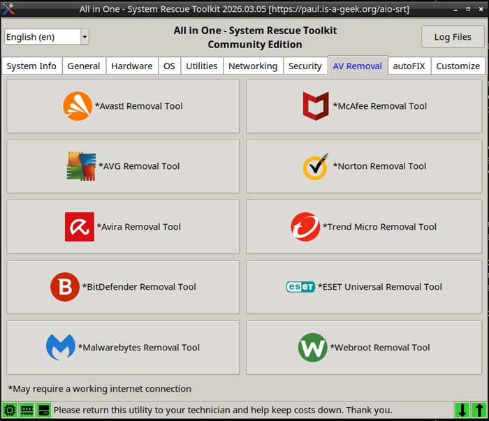 Antivirus tools
