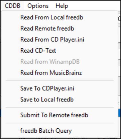 CDDB options