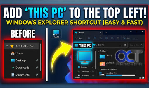 Add This PC to the top of FiIle Explorer