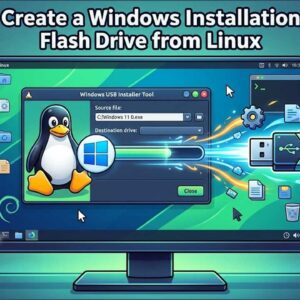 Create Windows bootable flash drives in Linux