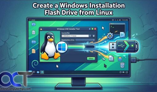 Create Windows bootable flash drives in Linux
