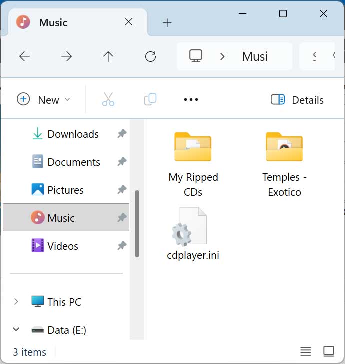 Music ibrary location